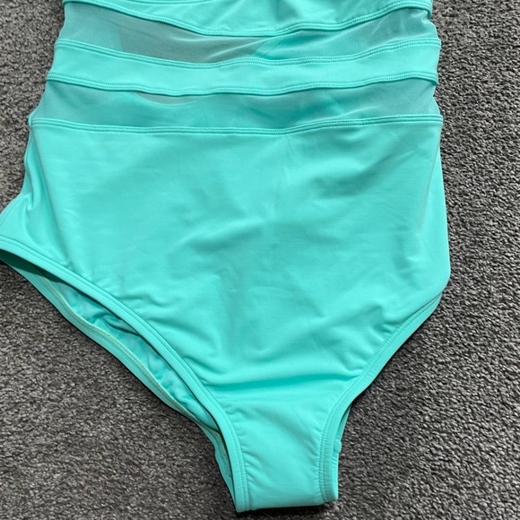 NWT aqua blue swimsuit - Picture 3 of 7